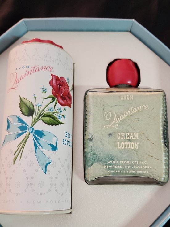 Avon Other - Avon Vintage Quaintance Cream Lotion & Body Powder Set